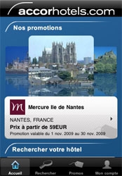 R�servez facilement une chambre d'h�tel avec l'iPhone